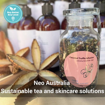 Neo Australia Buy Better Buy Local tea and skincare